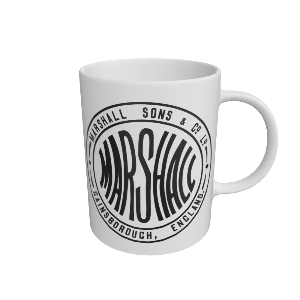 White Marshall Round Mug