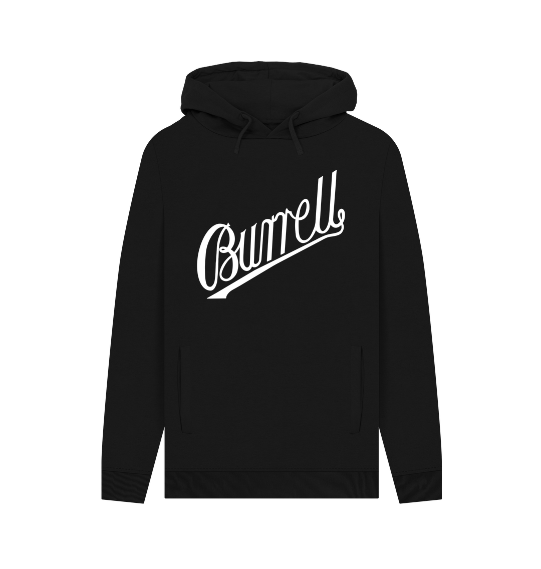 Black Burrell Script Hoodie - Large Logo