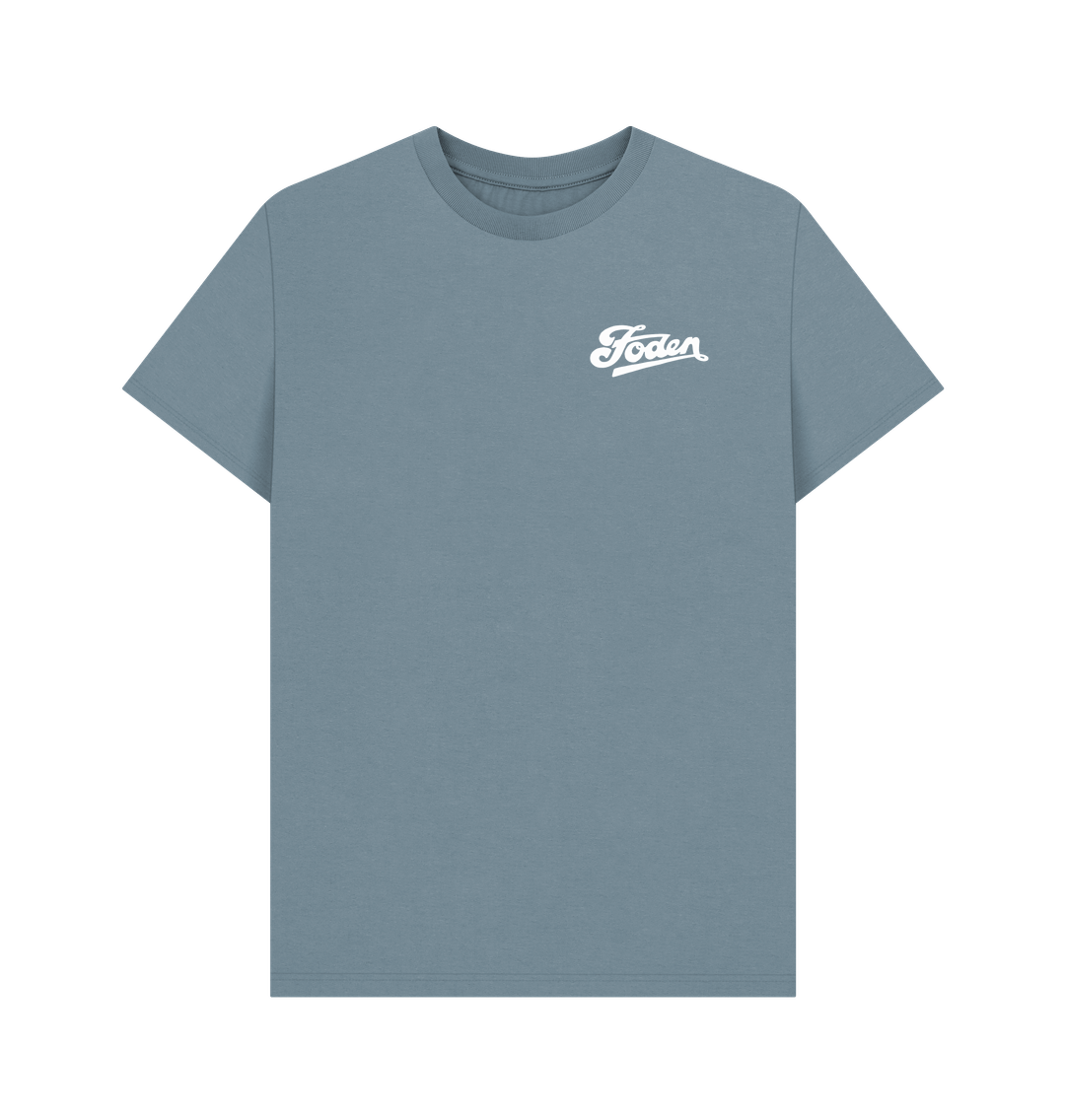 Stone Blue Foden Script - Small Logo