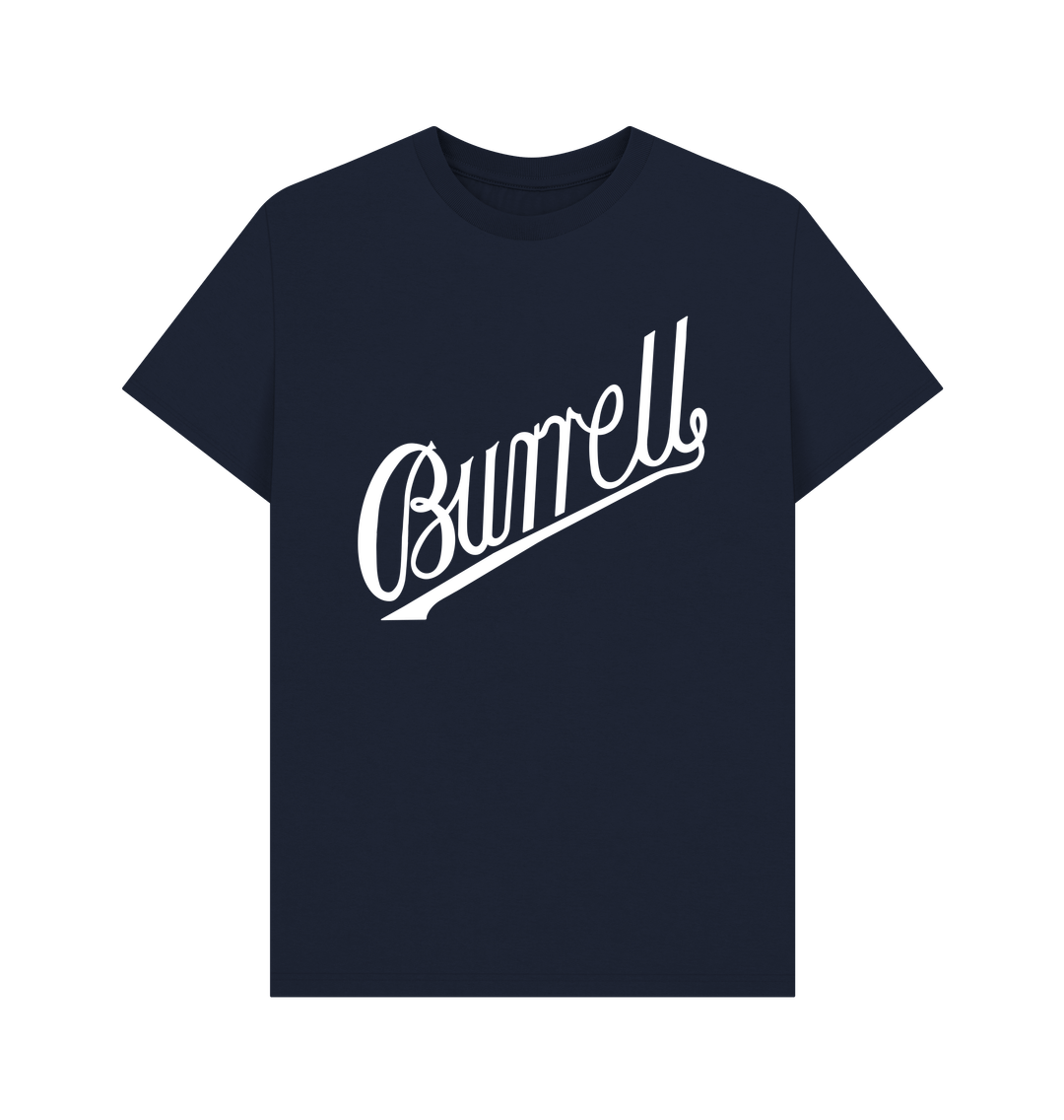 Navy Blue Burrell Script - Large Logo
