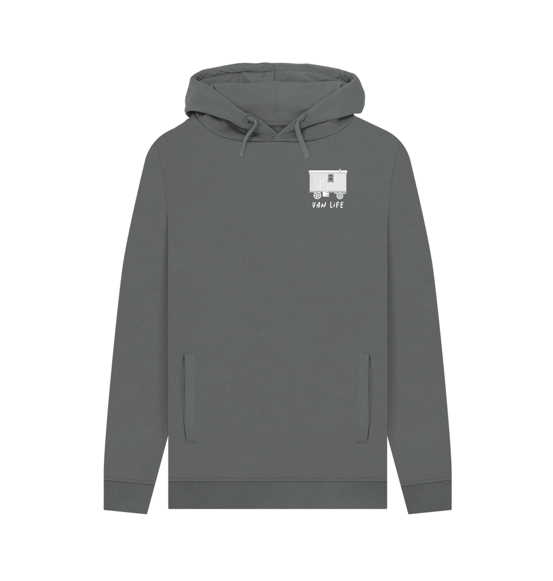 Slate Grey Living Van Life Hoodie - Front and Rear
