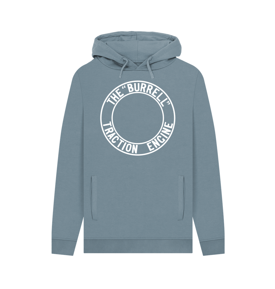Stone Blue Burrell \"Traction Engine\" Ring Hoodie - Large Logo