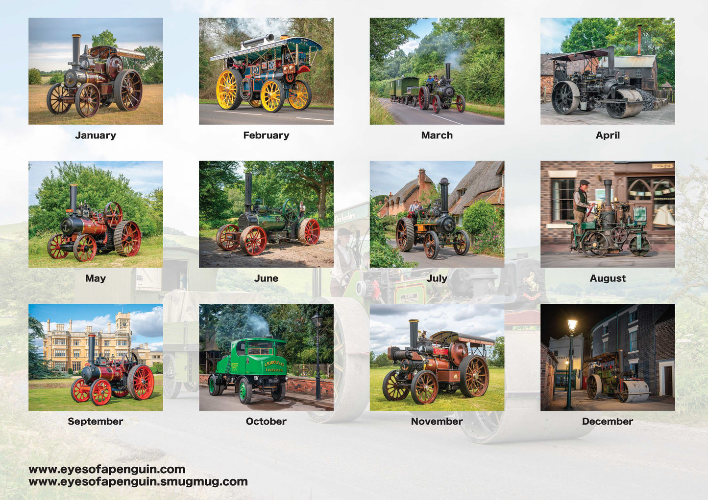 2026 Road Steam Calendar (UK Orders)