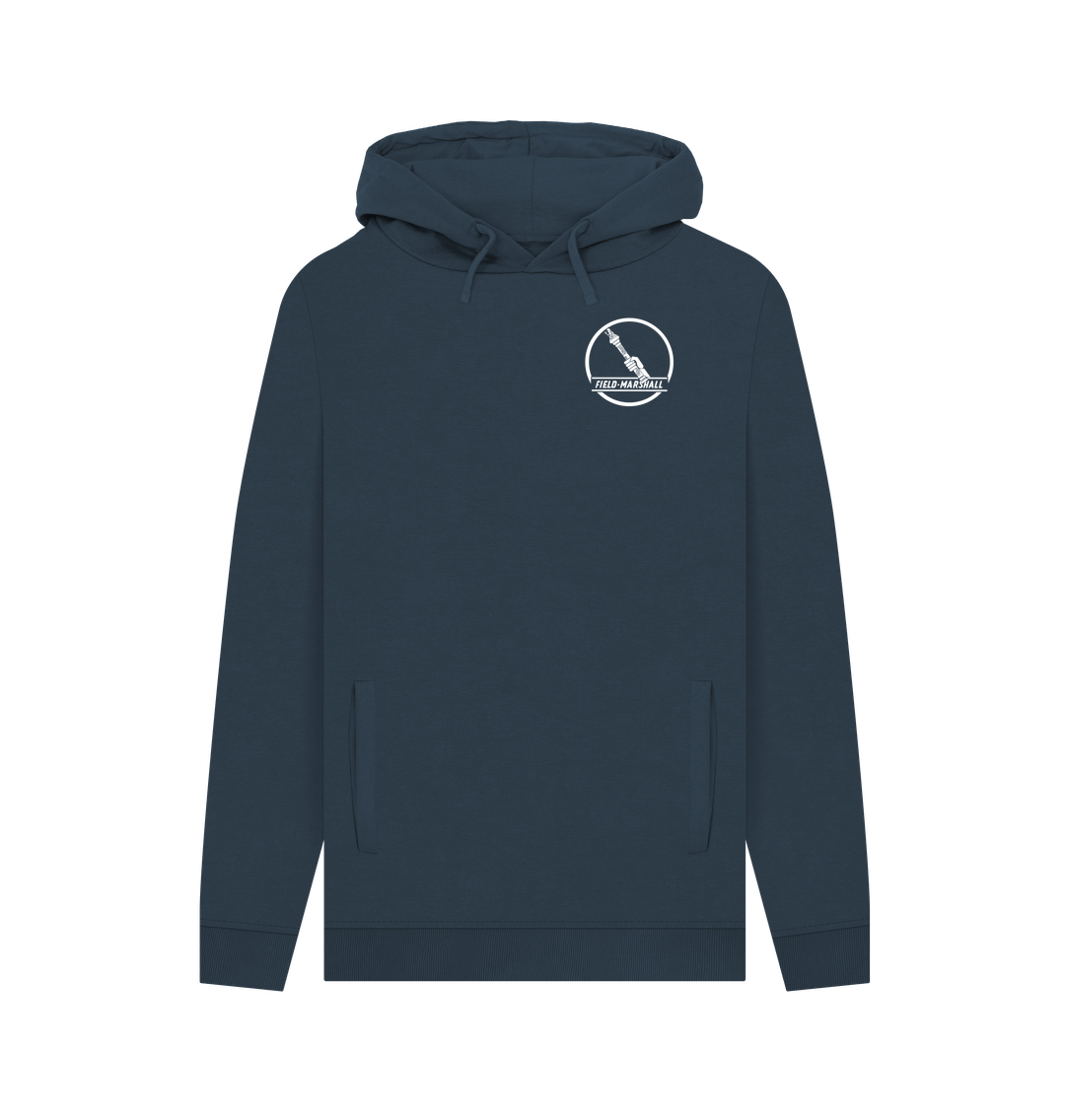 Navy Field Marshall Hoodie - Logo Front and Rear