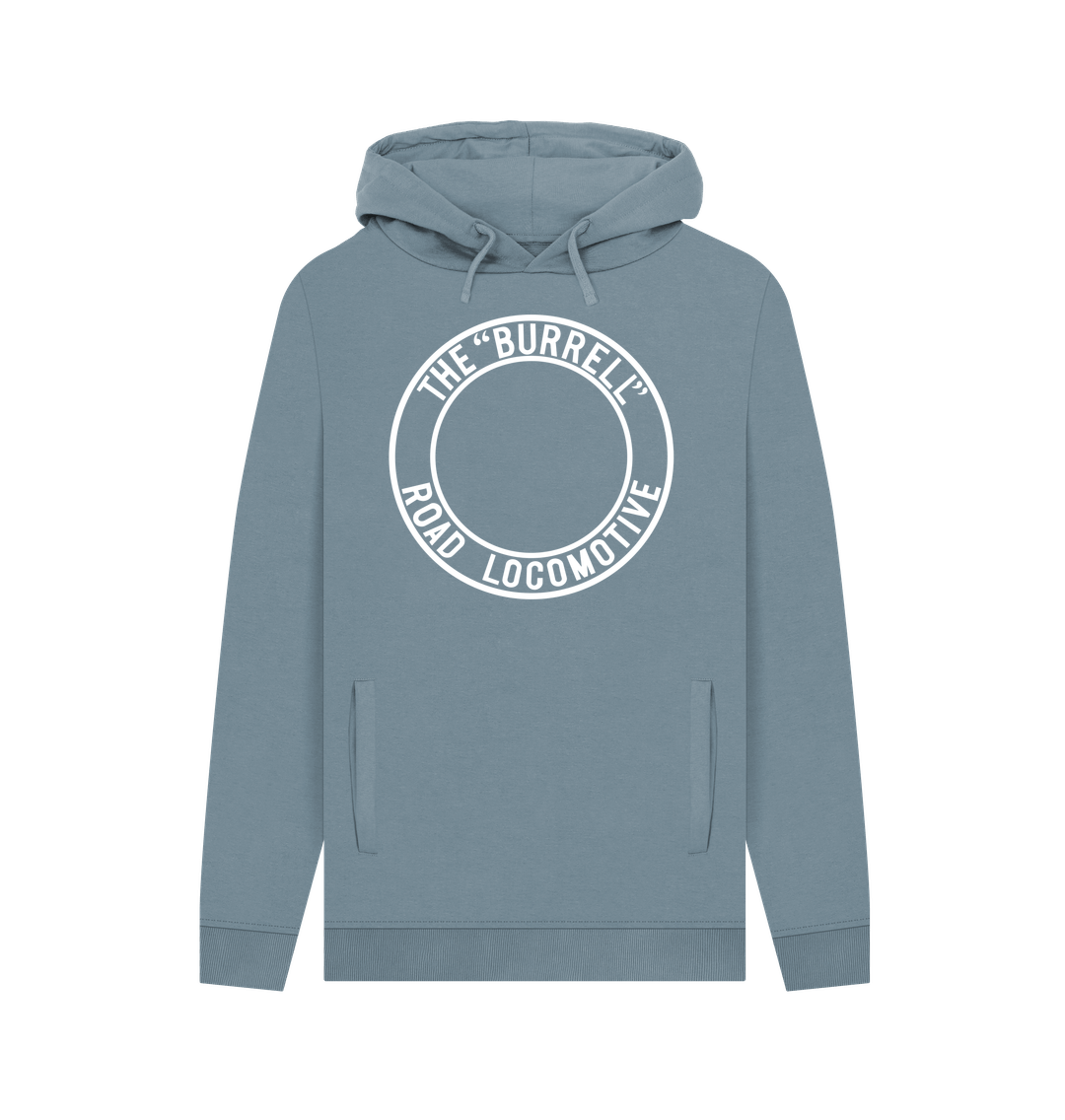 Stone Blue Burrell \"Road Locomotive\" Ring Hoodie - Large Logo
