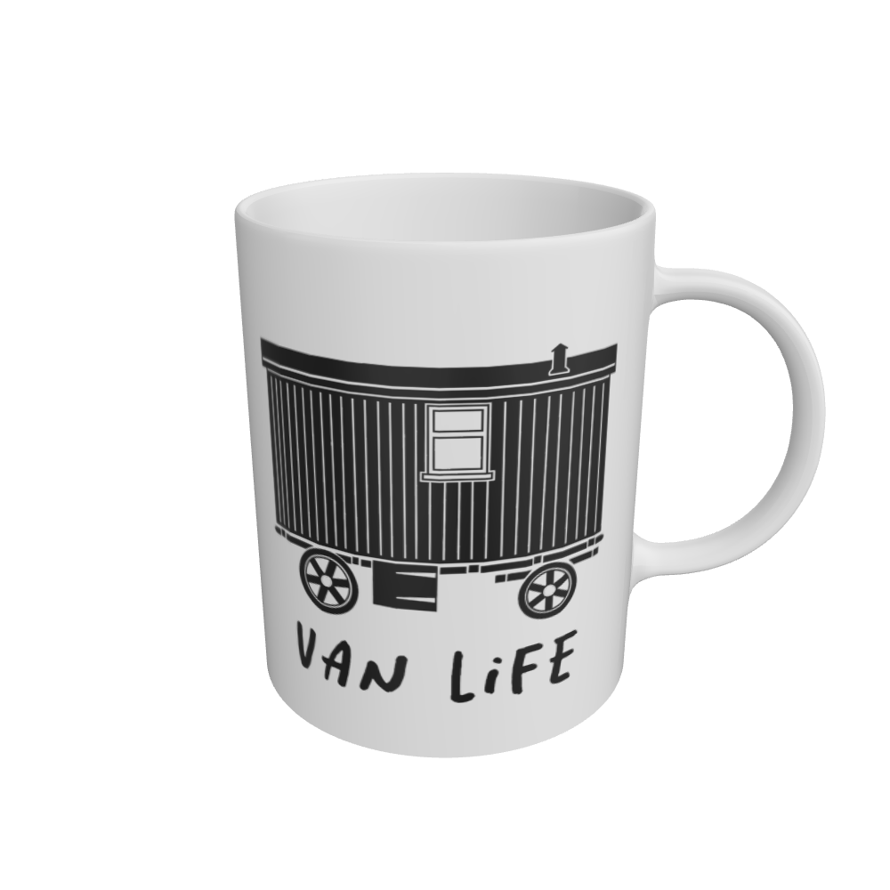 White Living Van Life Mug