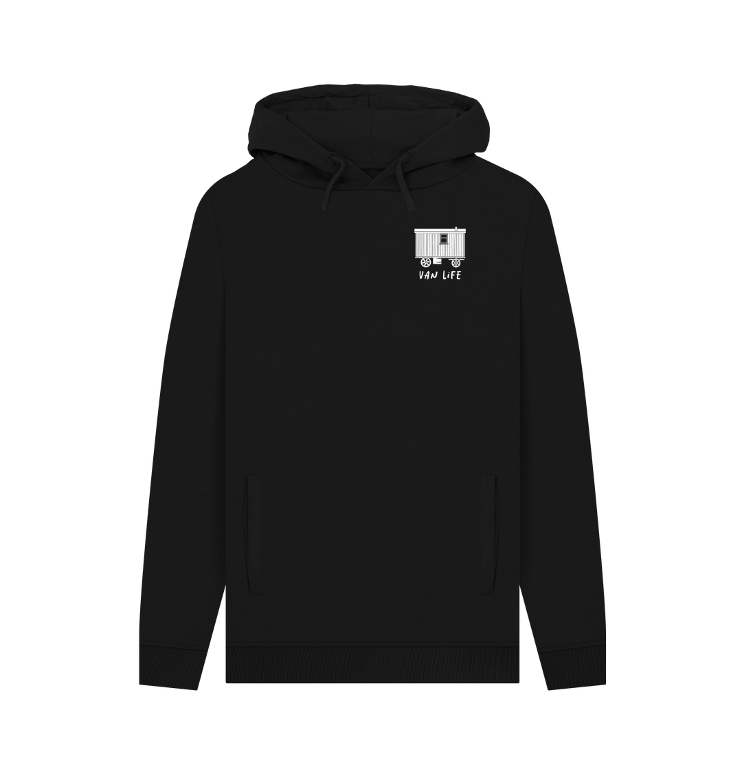 Black Living Van Life Hoodie - Front and Rear