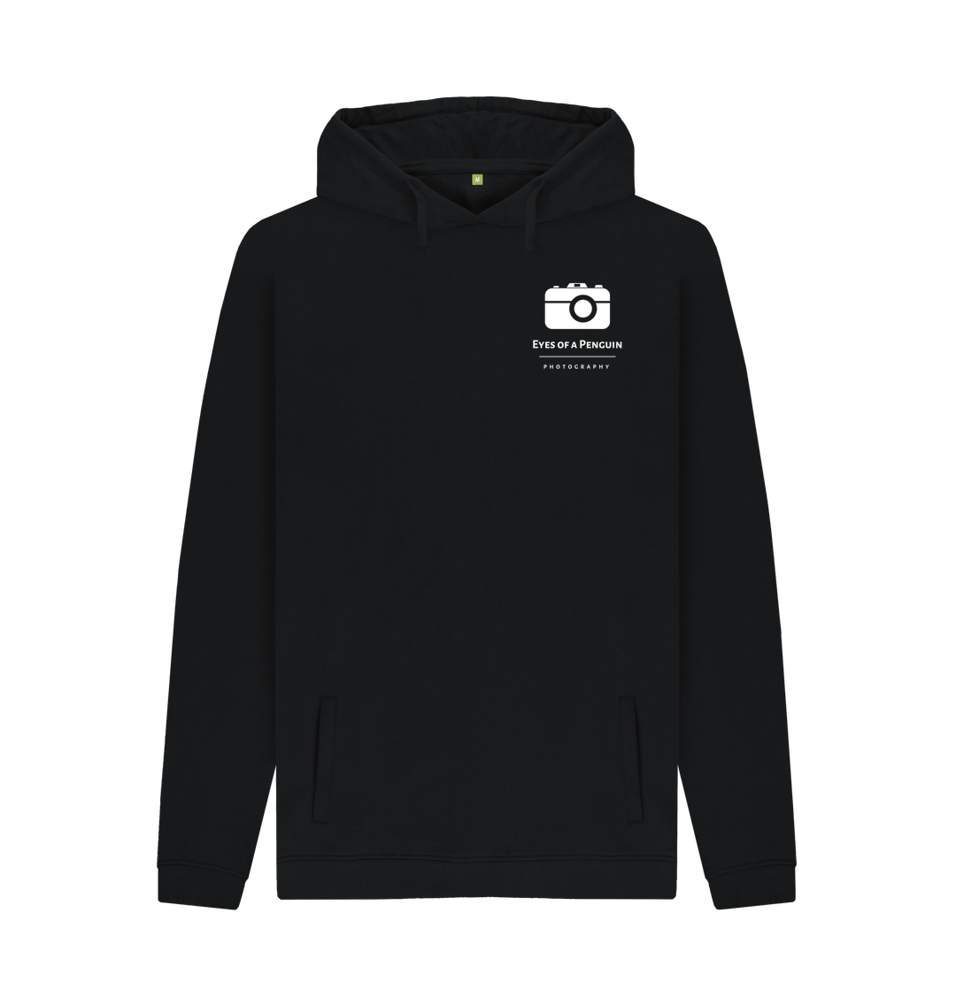 Black Printed Hoody Front