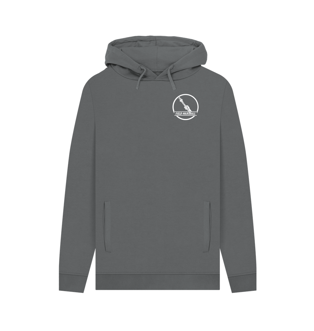 Slate Grey Field Marshall Hoodie - Logo Front and Rear