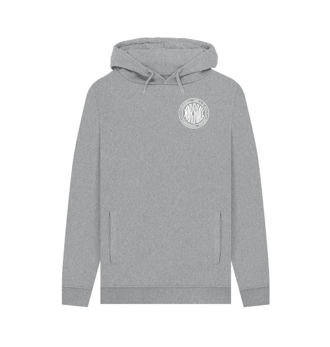 Light Heather Marshall Round Hoodie - Front and Rear