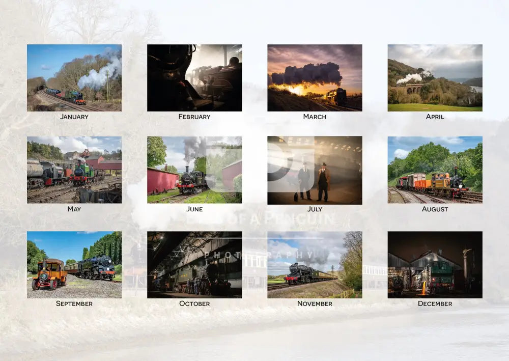 2025 Rail Steam Calendar (Uk Orders)