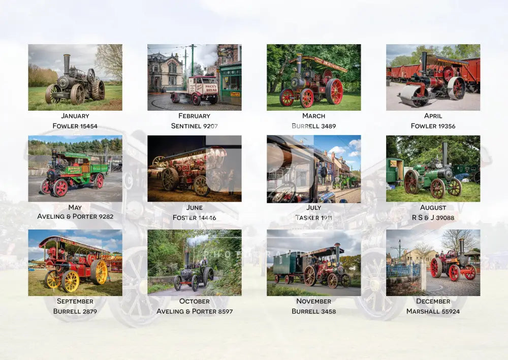 2025 Road Steam Calendar (Rest Of World Orders)