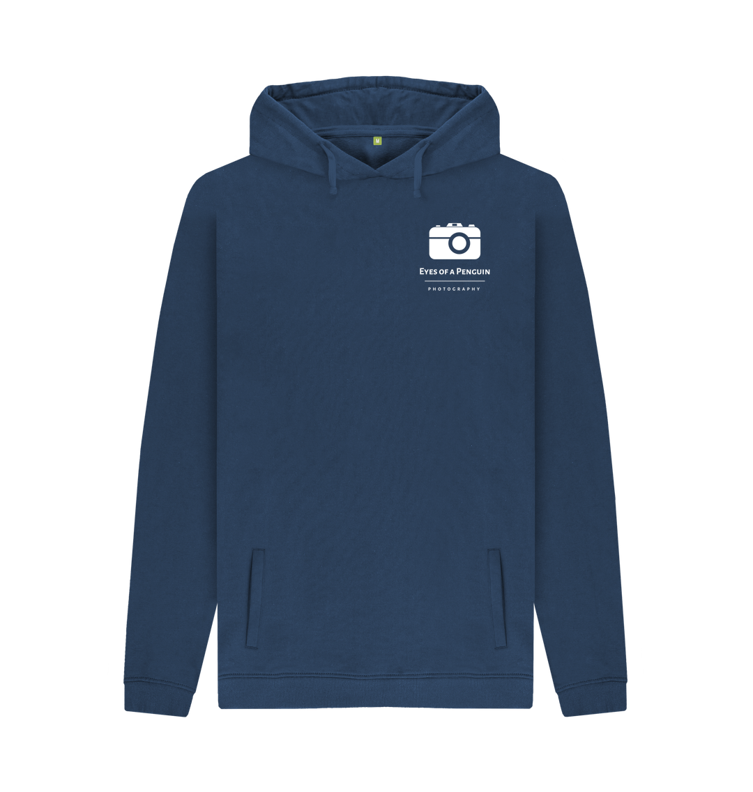 Navy Printed Hoody Front