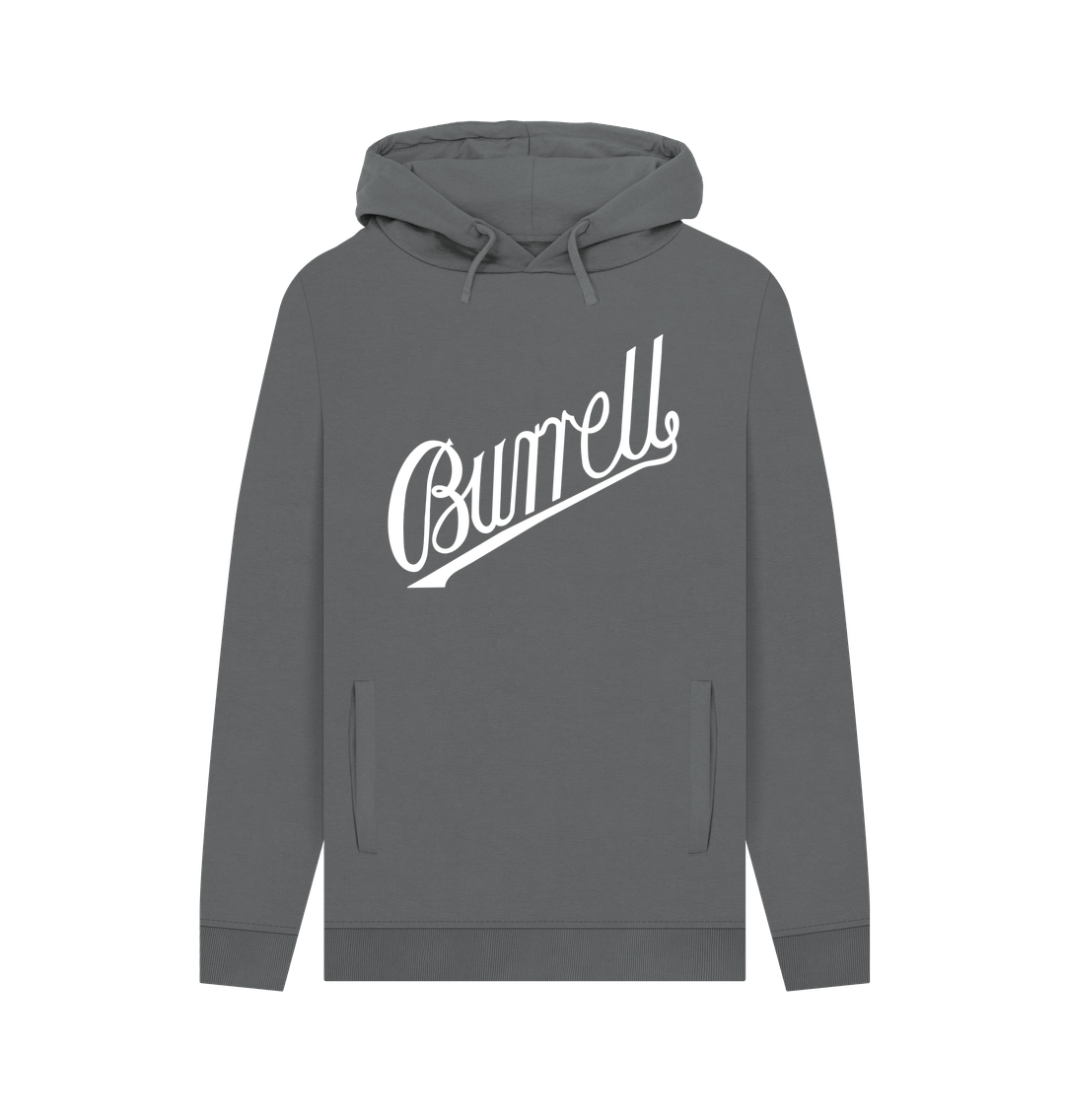 Slate Grey Burrell Script Hoodie - Large Logo