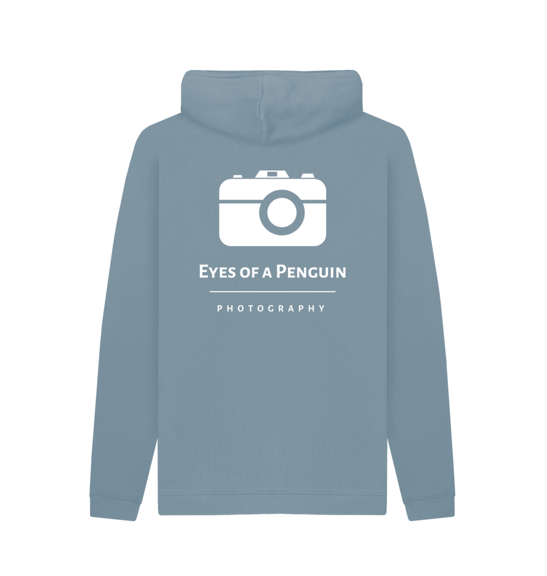 Stone Blue Printed Hoody Back