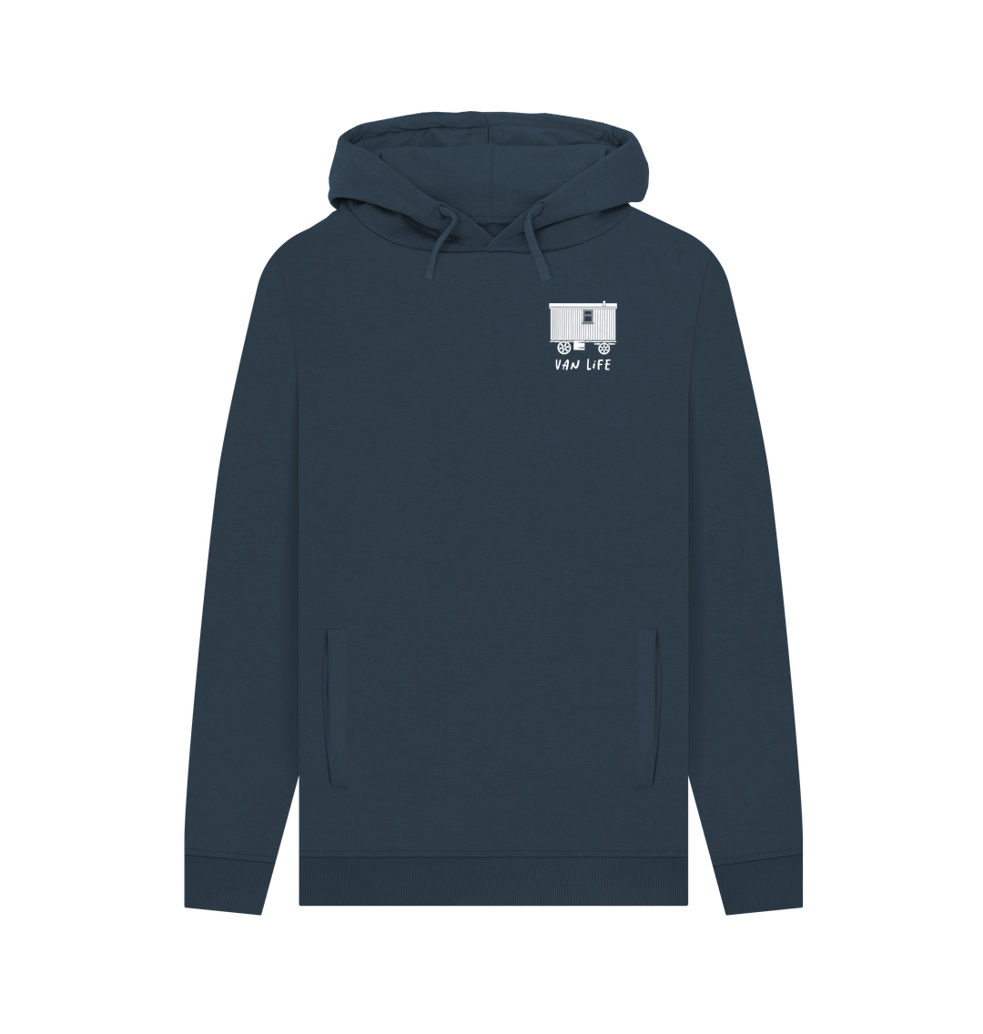 Navy Living Van Life Hoodie - Front and Rear