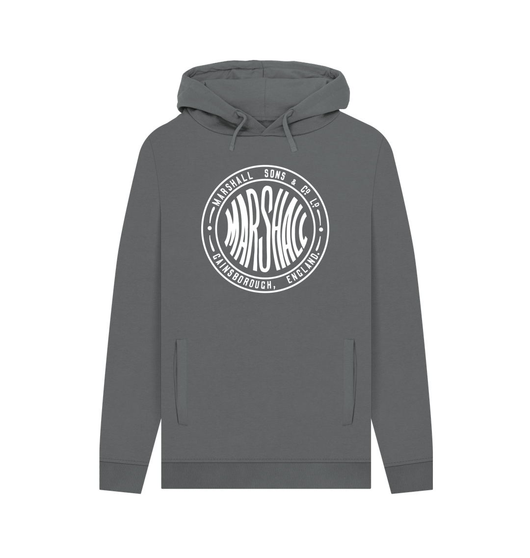 Slate Grey Marshall Round Hoodie - Large Logo
