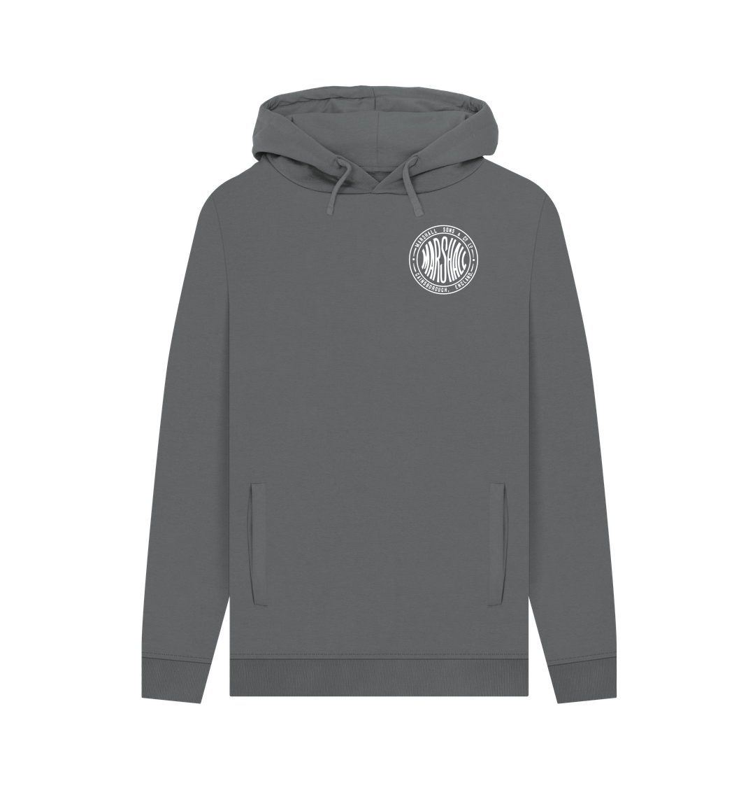Slate Grey Marshall Round Hoodie - Front and Rear