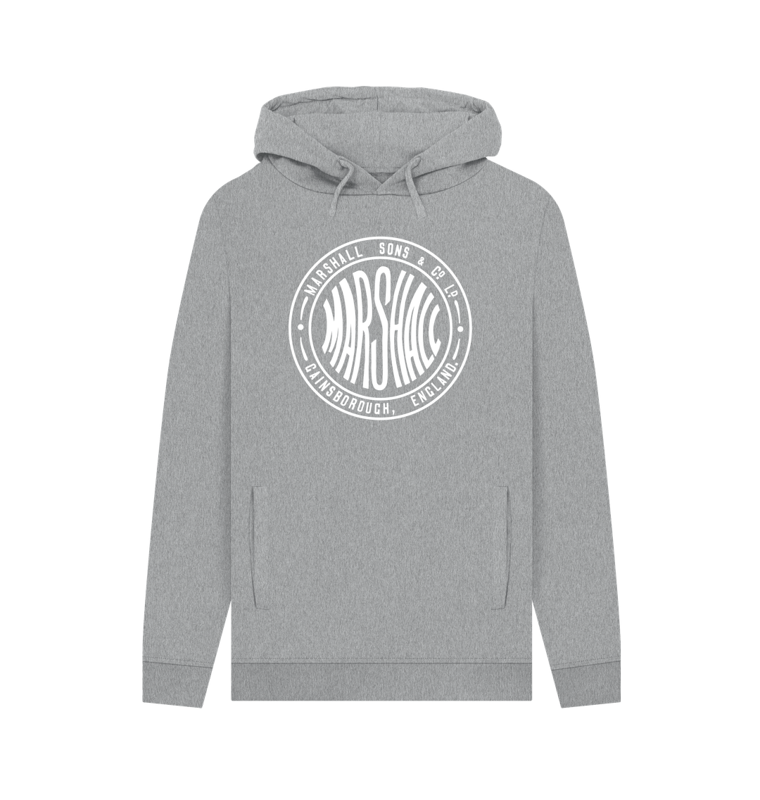 Light Heather Marshall Round Hoodie - Large Logo