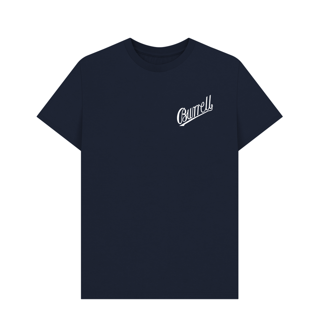 Navy Blue Burrell Script - Small Logo