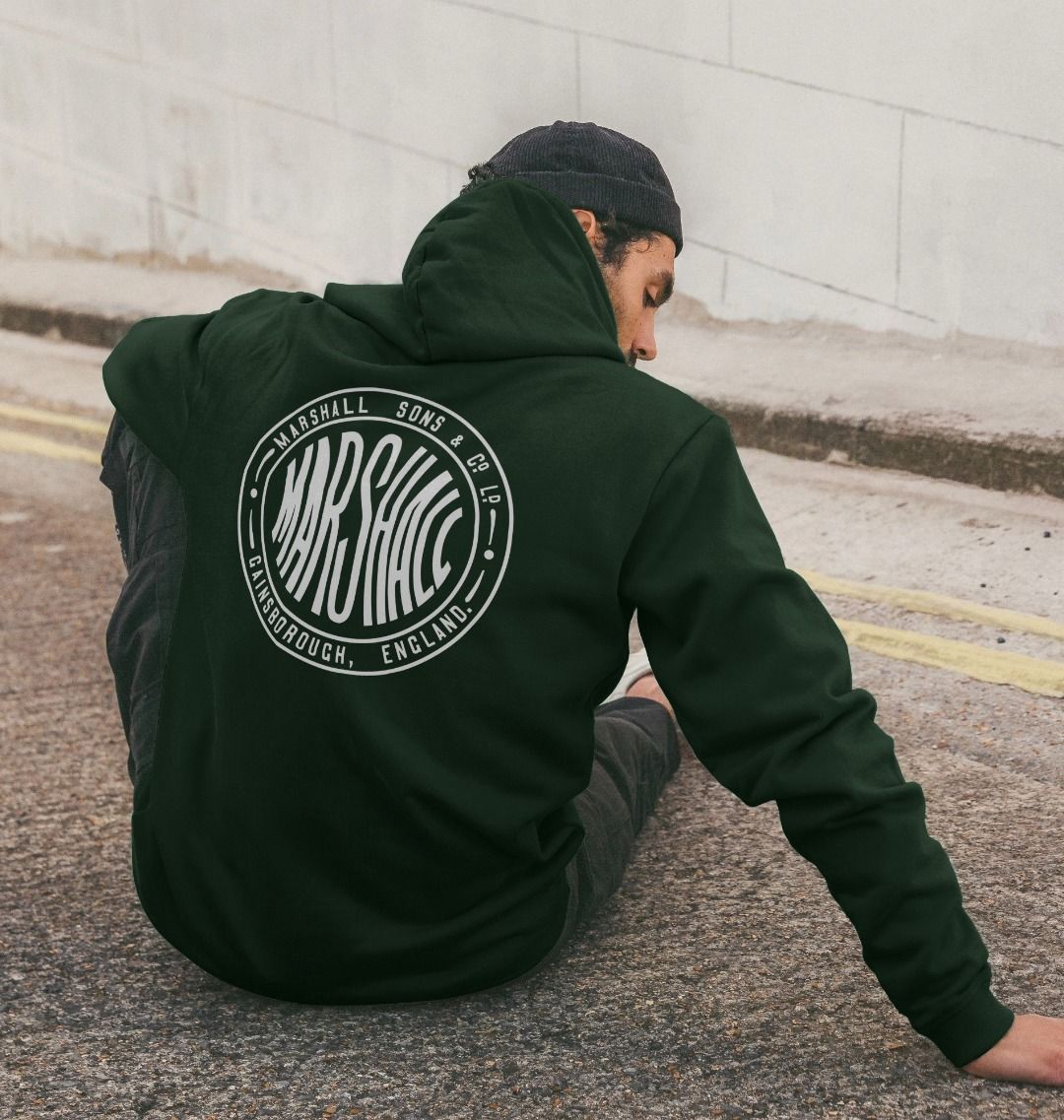 Marshall Round Hoodie - Front and Rear