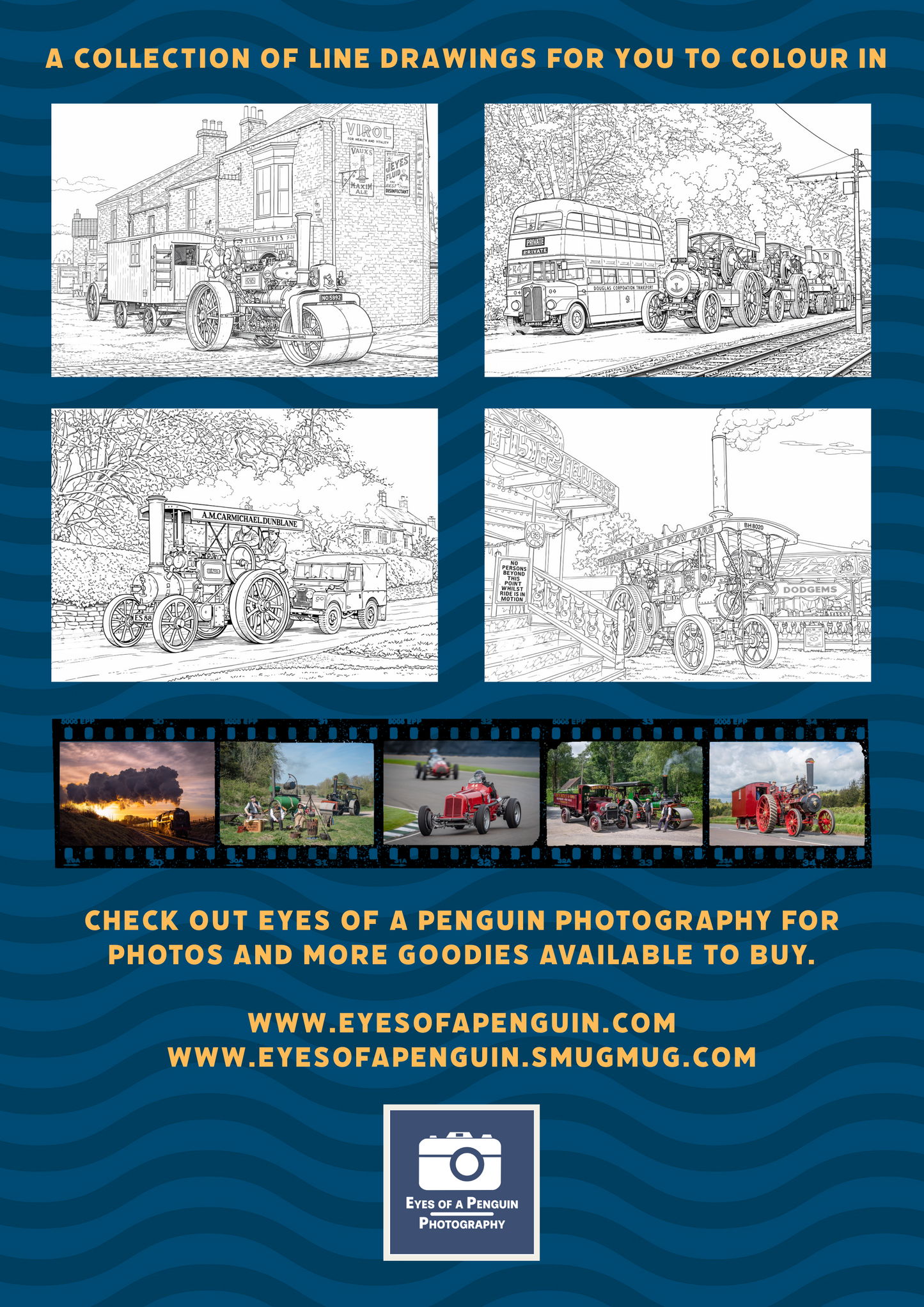 The Traction Engine Colouring Book