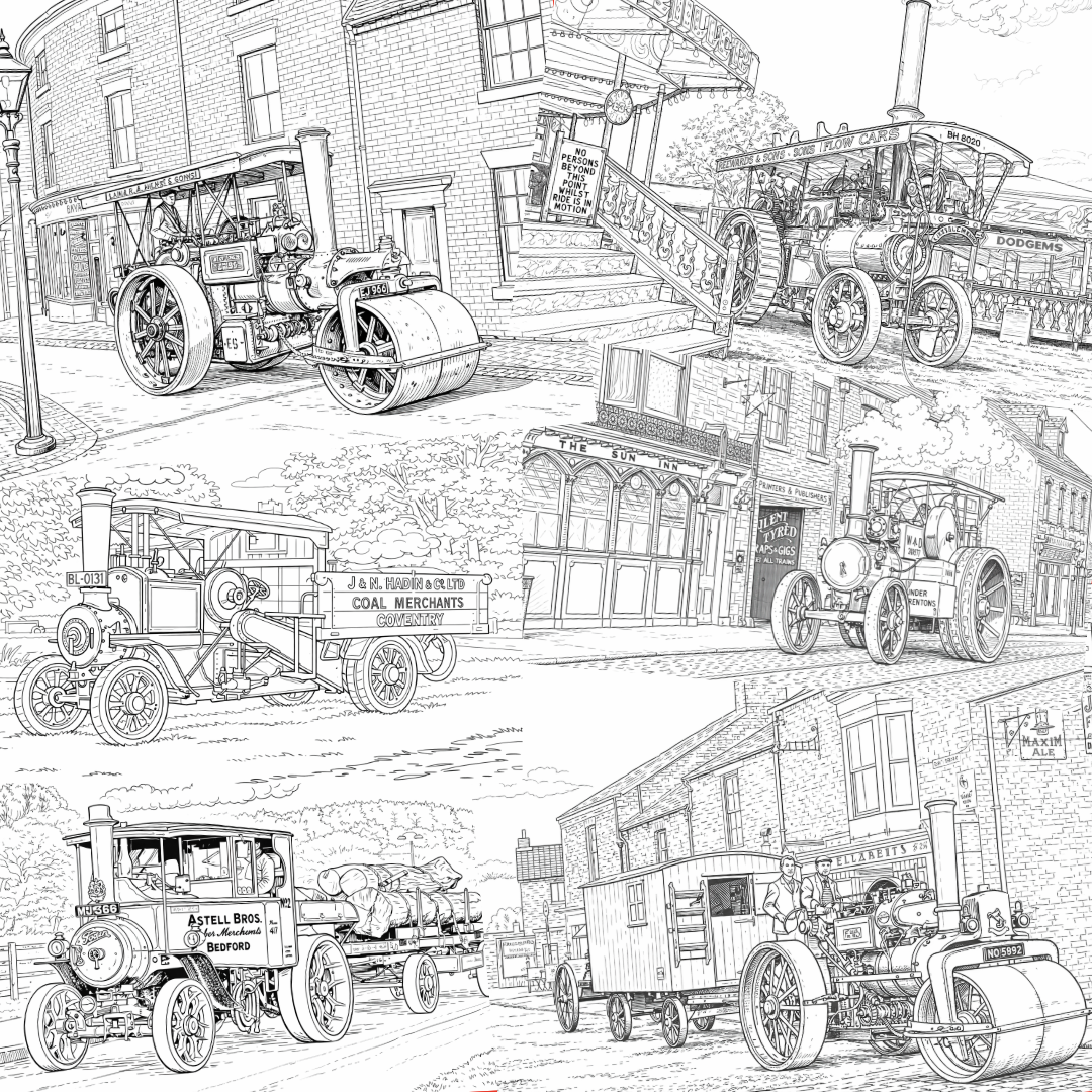 The Vintage Vehicle Colouring Book