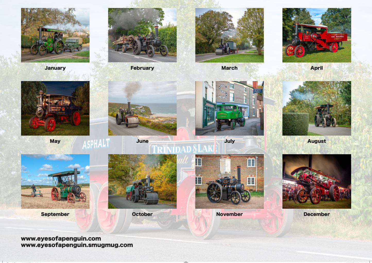 2027 Road Steam Calendar (UK Orders)