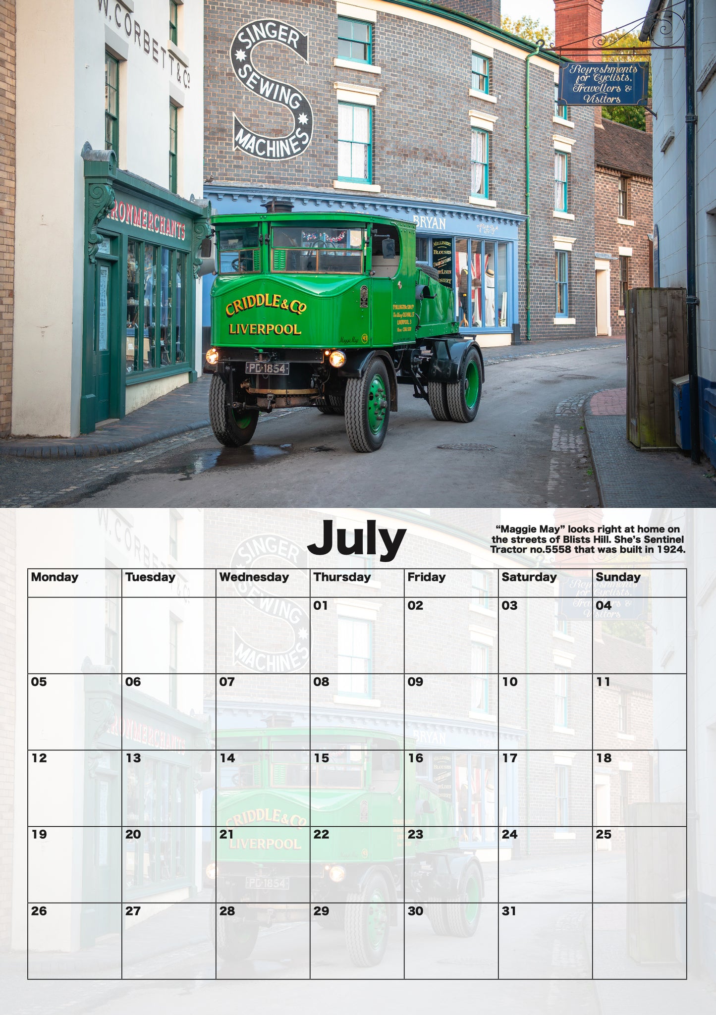 2027 Road Steam Calendar (UK Orders)