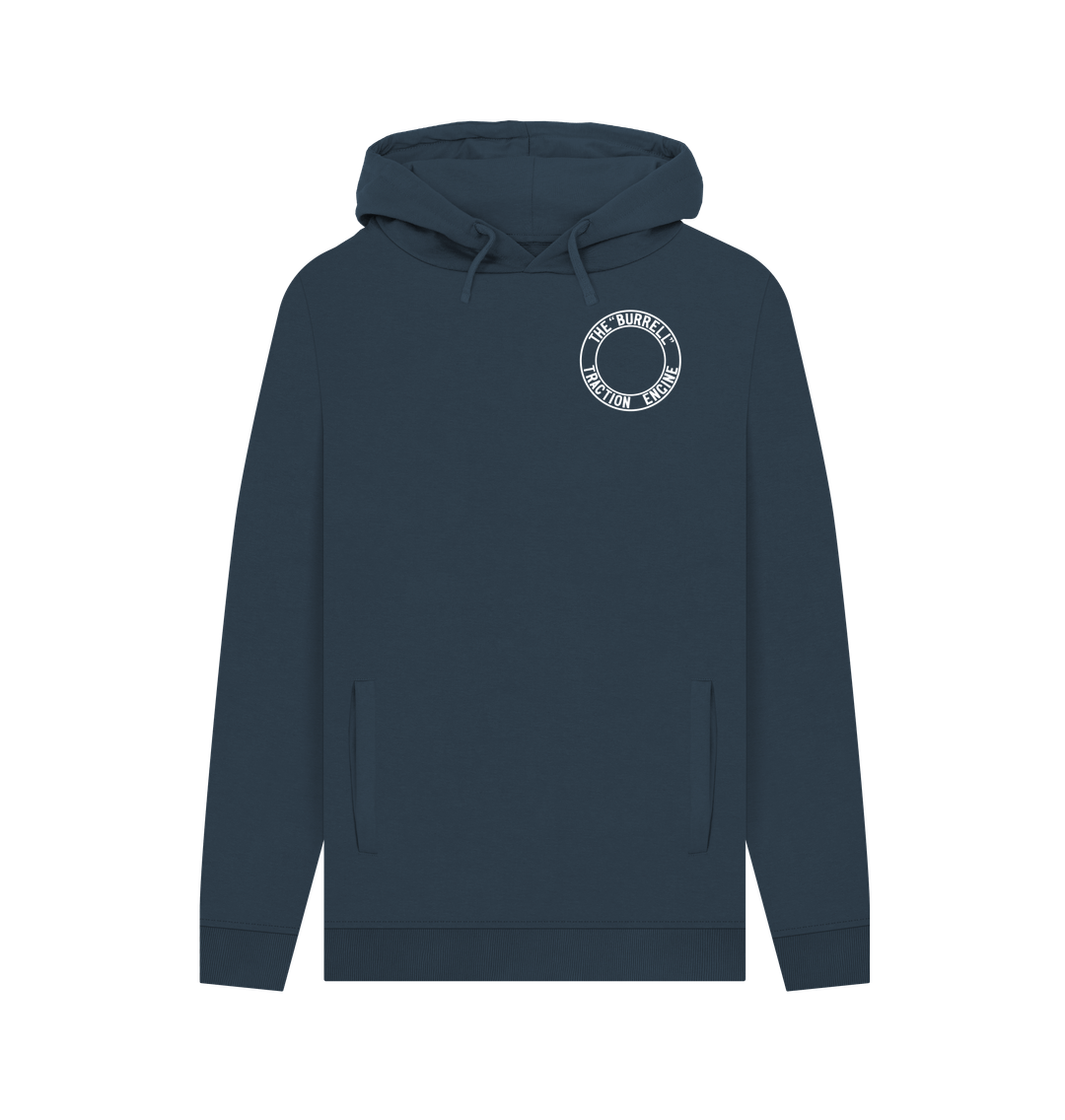 Navy Burrell \"Traction Engine\" Ring Hoodie - Front and Rear