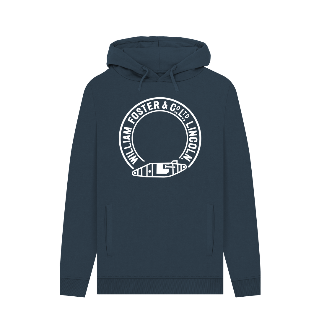 Navy Foster Tank Ring Hoodie - Large Logo