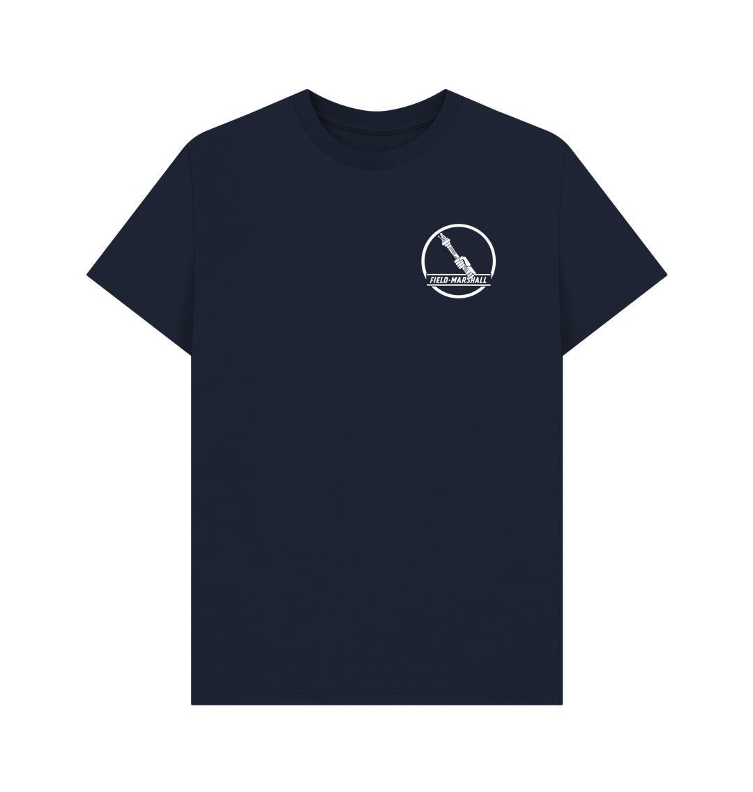 Navy Blue Field Marshall - Logo and advert