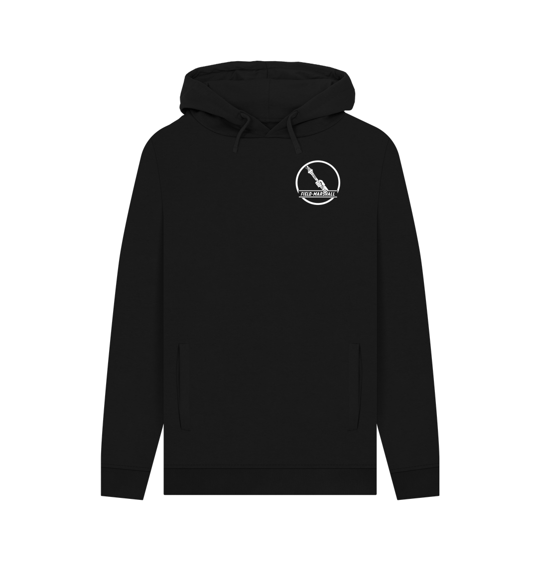 Black Field Marshall Hoodie - Logo Front and Rear
