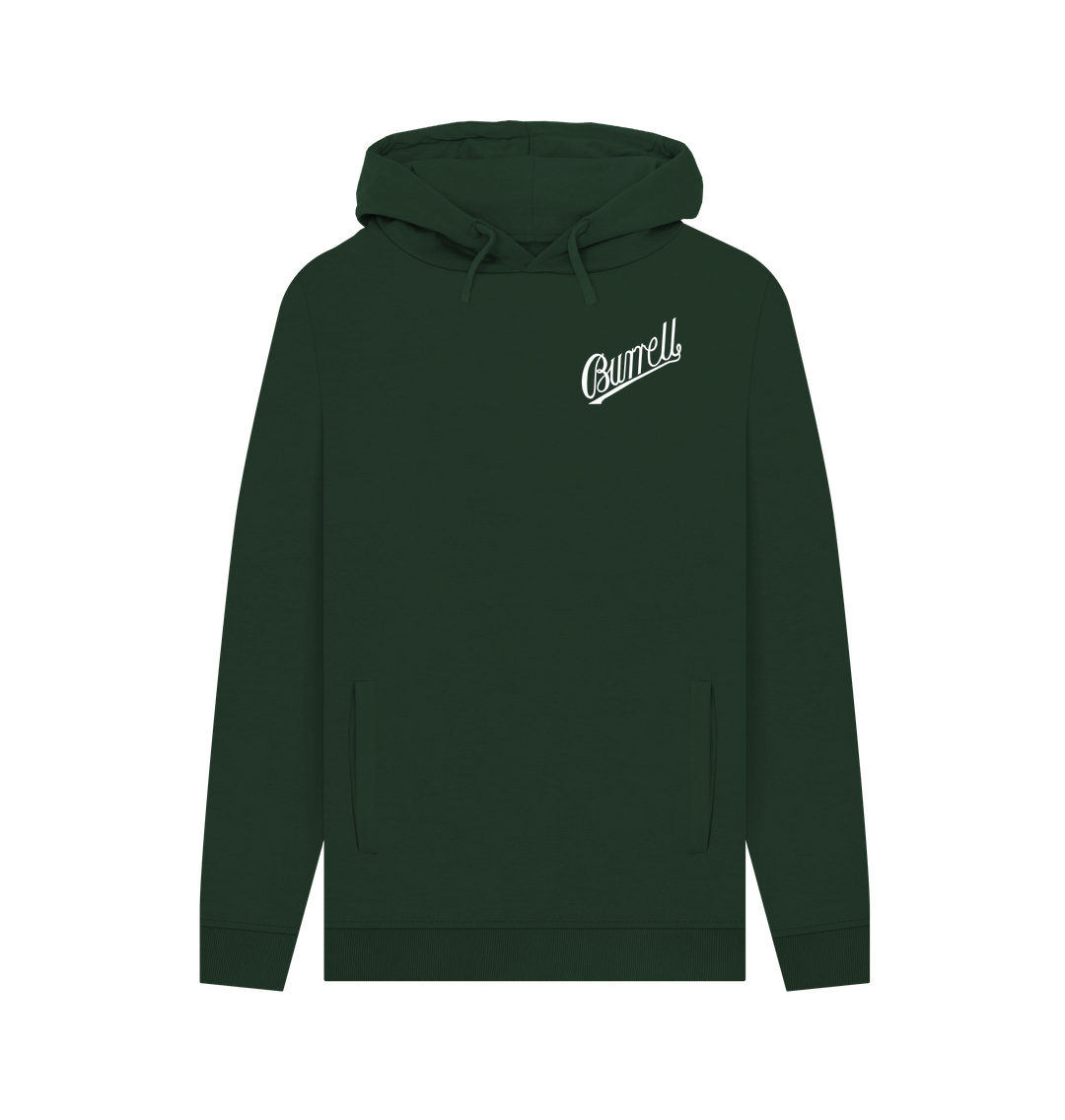 Evergreen Burrell Script Hoodie - Front and Rear