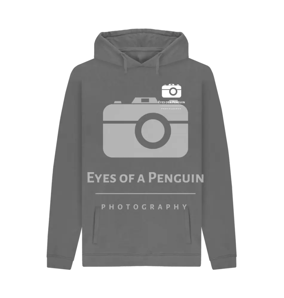 Slate Grey Eyes of a Penguin Crew Hoodie