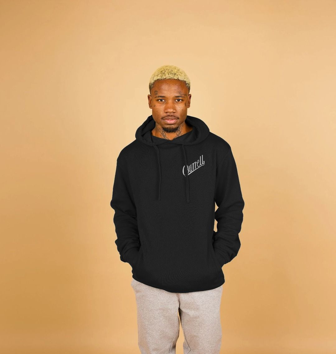Burrell Script Hoodie - Front and Rear