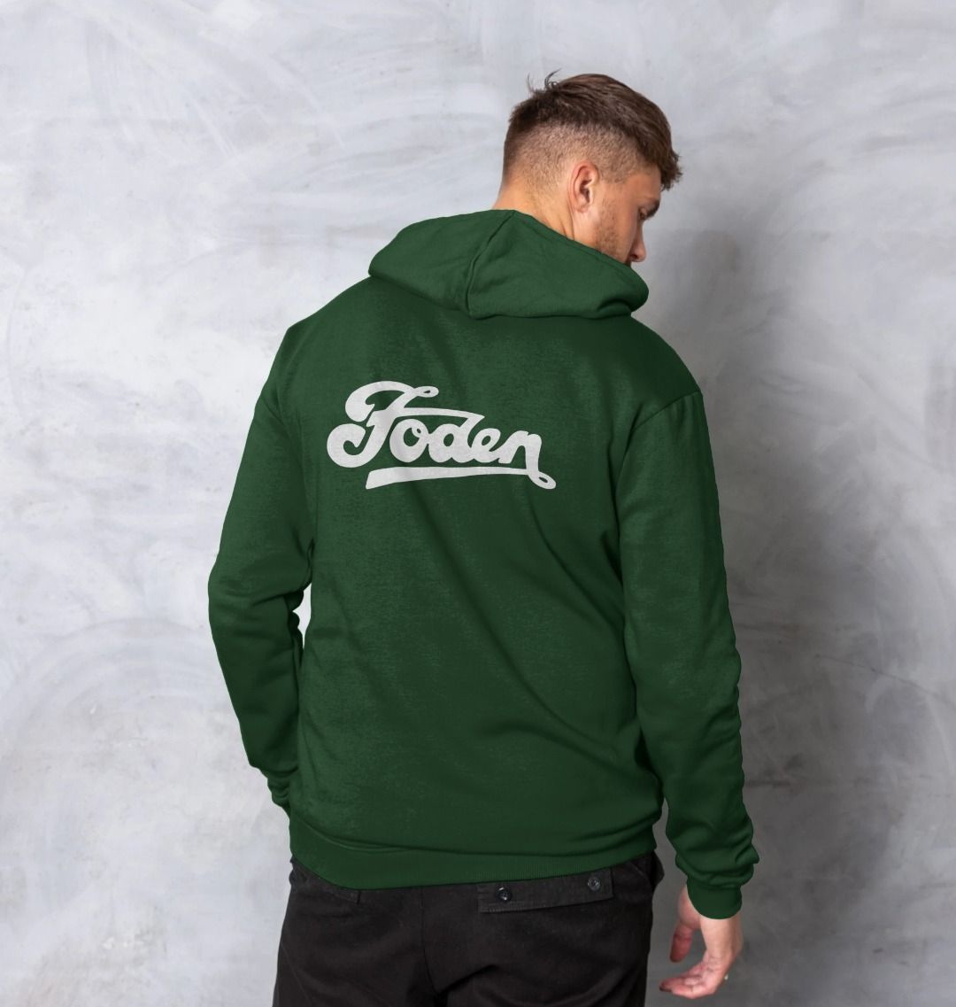 Foden Script Hoodie - Front and Rear