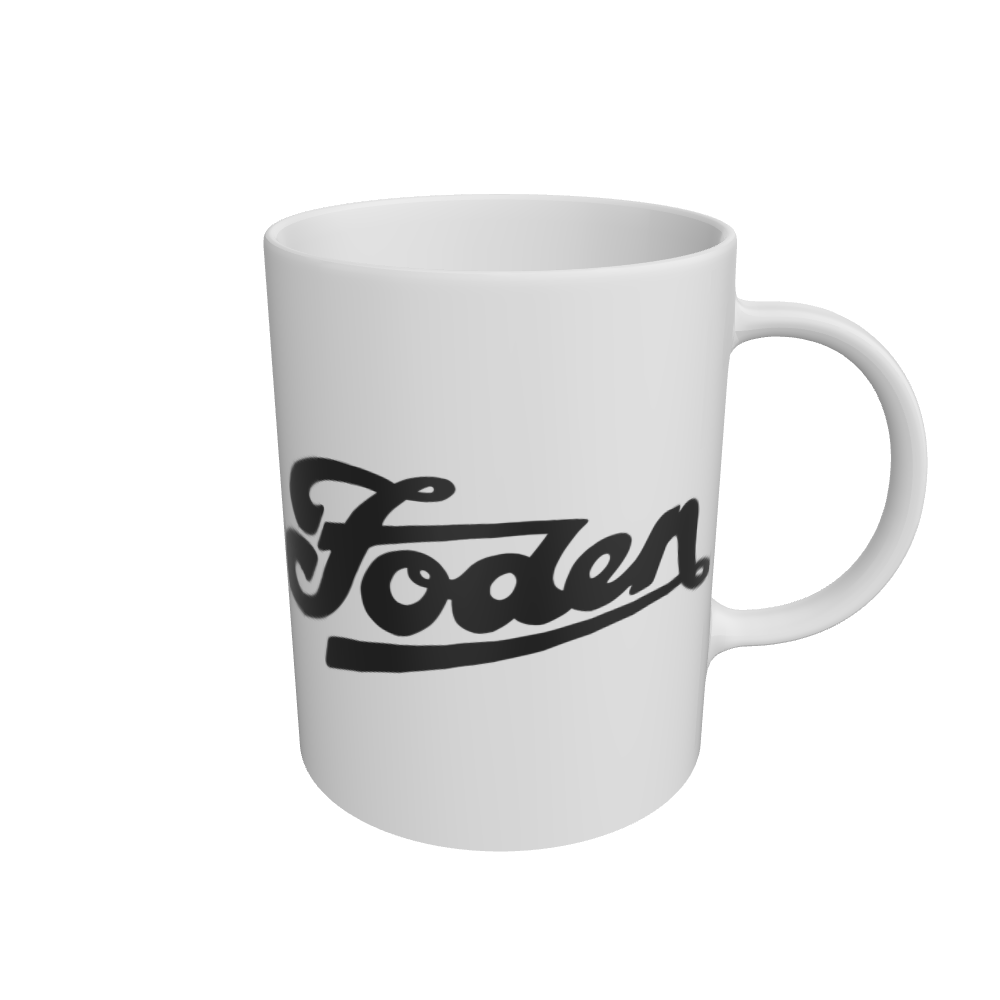 White Foden Script Mug