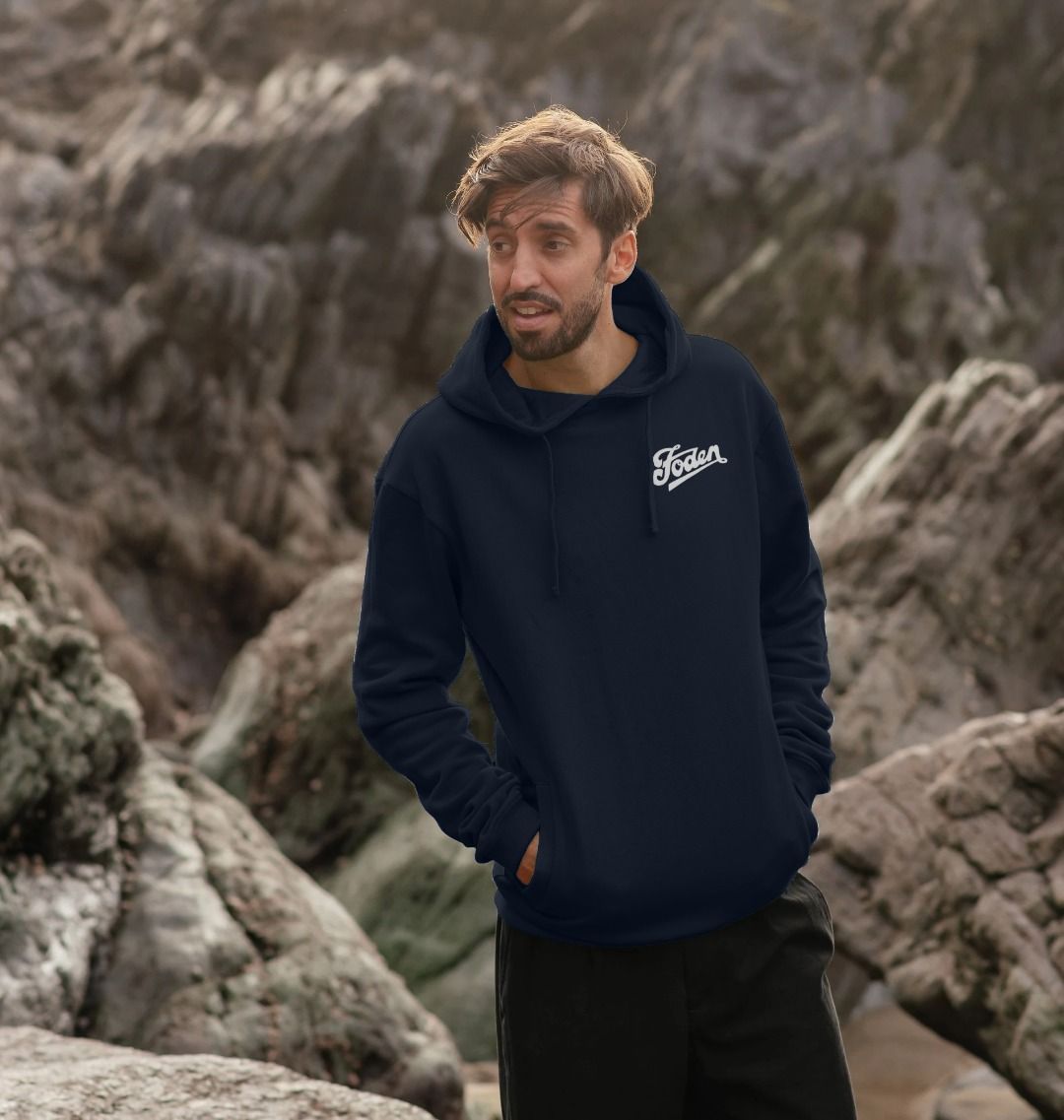 Foden Script Hoodie - Front and Rear
